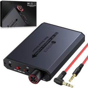 Neoteck 3.5mm Headphone Amp with Bass Boost Portable HiFi Headphone Amplifier, 16-300 Ohm, Aluminum Matte Surface for Mac, Phones, iPad, MP3, MP4 Computers PS4 PS5 Controller